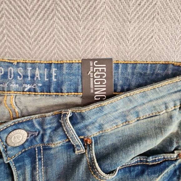 Aeropostale Jeans Women's Size 10 Long Jegging Light Blue Wash Style# 19 B070 7E - Picture 14 of 16